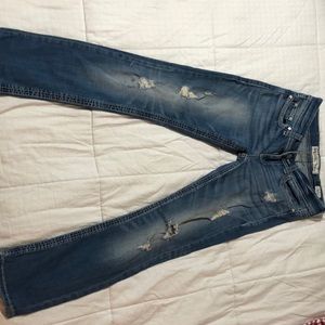 BKE distressed denim